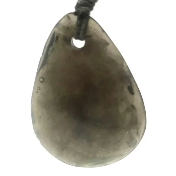 Handmade Large Faux Labradorite Teardrop Dangle Earrings Resin Boho - Picture 2 of 5